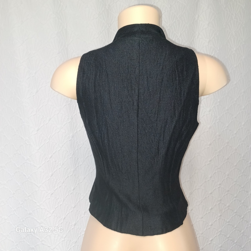 Jessica Howard Women Size S Black Tailored Vest Only 1 Piece - Picture 8 of 12